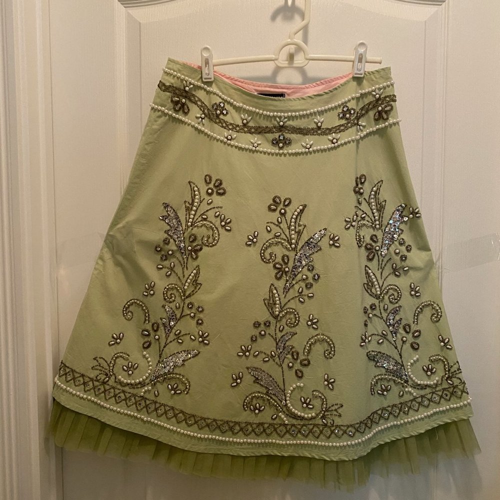 Basil & Maude beaded skirt